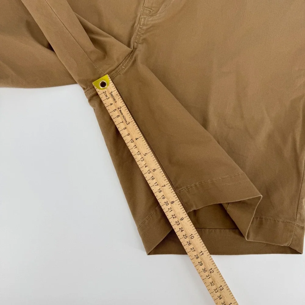 Polo Ralph Lauren Men 36 Tan Khaki Stretch Classic Fit Chino Shorts Cotton Blend
